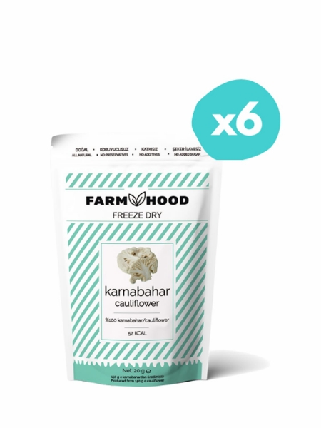FARMHOOD  6x Freeze Dried Karnabahar Cipsi 