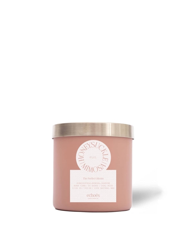 ECHOES CANDLE & SCENT LAB.	 Honeysuckle & Mimosa Çift Fitil Doğal Mum 300 gr