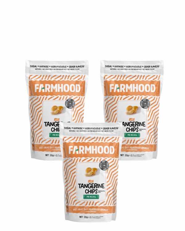 FARMHOOD 3x Freeze Dried Mandalina Cipsi