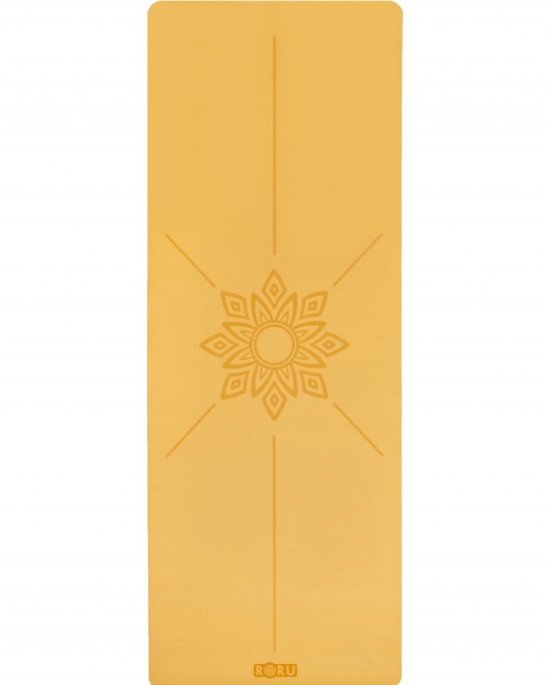 RORU CONCEPT RORU Classic Sun Series Profesyonel Yoga Matı 5 mm - Sarı