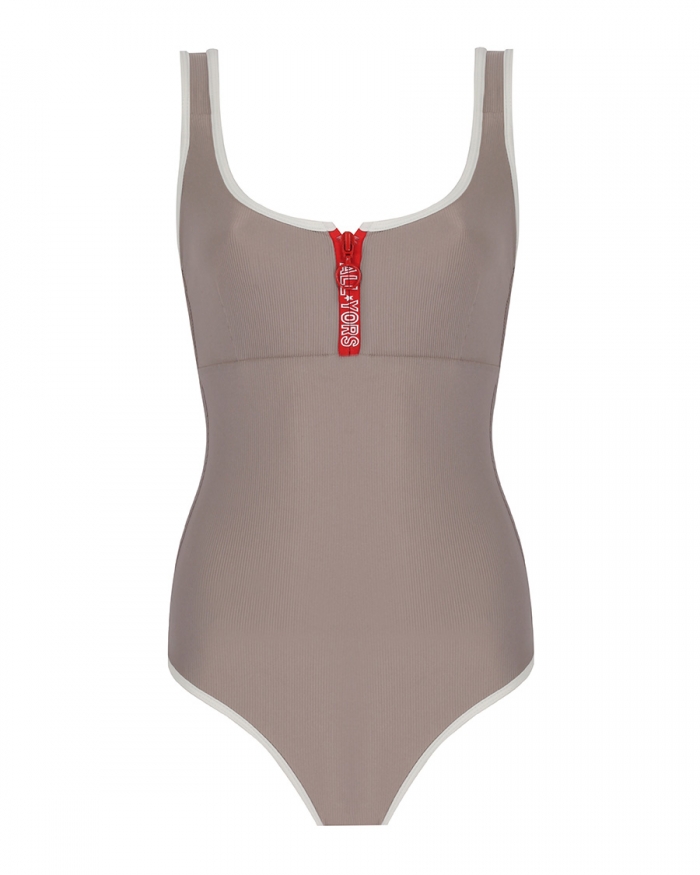 Y.ORSTRULY Allyors Olimpia Swimsuit- Pebble