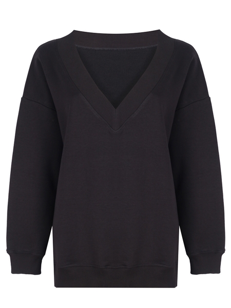 Y.ORSTRULY  Vintage Oversize Sweatshirt-Asphalt